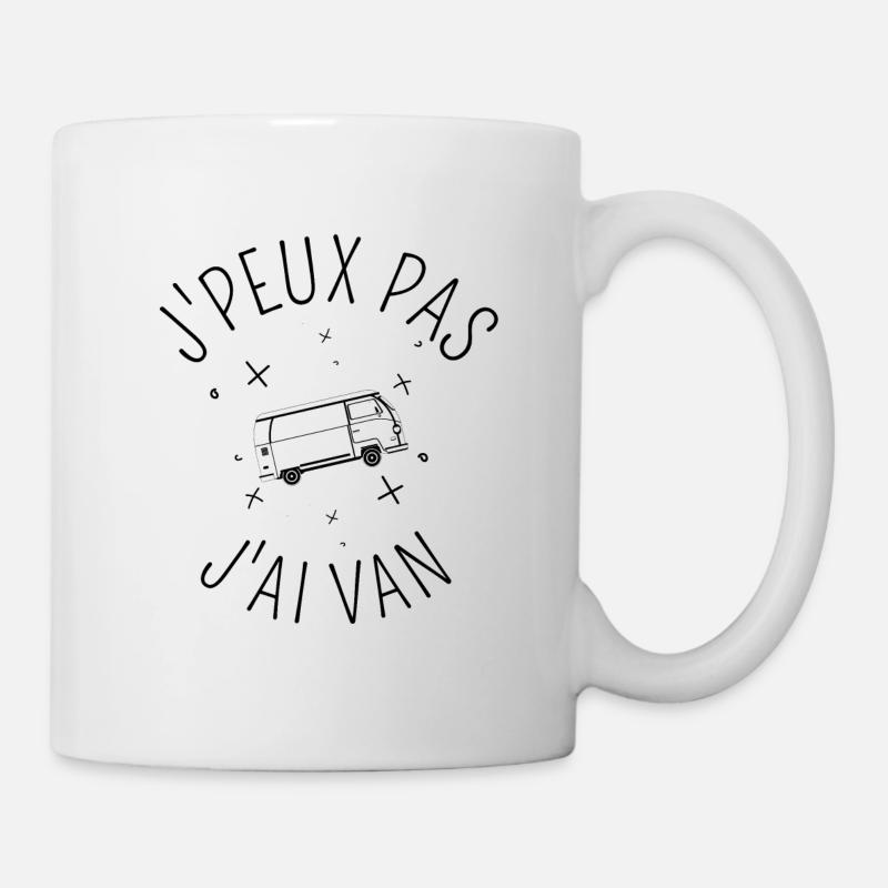 J Peux Pas J Ai Van noir - Mug blanc - blanc