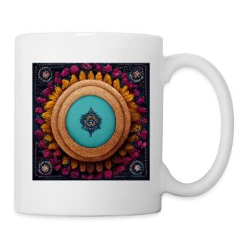 Boho Mandala Abstract - Tasse - Weiß - Rechts
