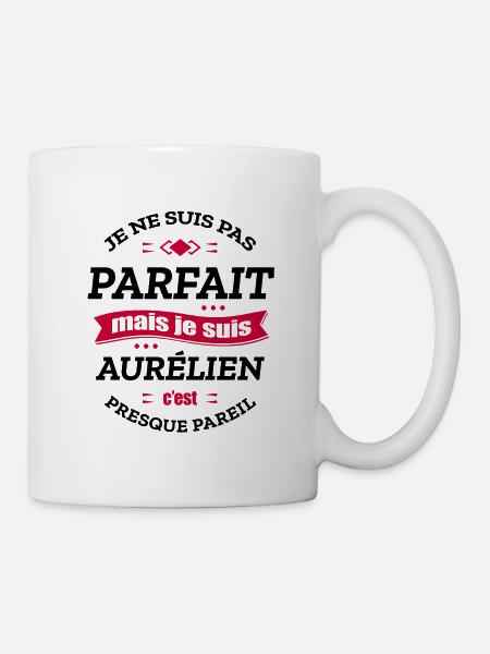 AURÉLIEN PARFAIT - PRENOM AURÉLIEN - Mug blanc - blanc