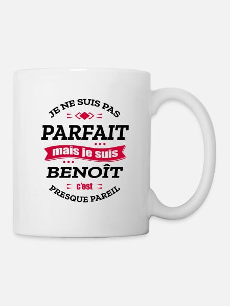 BENOÎT PARFAIT - PRENOM BENOÎT - Mug blanc - blanc