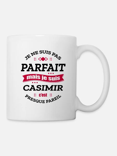 CASIMIR PARFAIT - PRENOM CASIMIR - Mug blanc - blanc