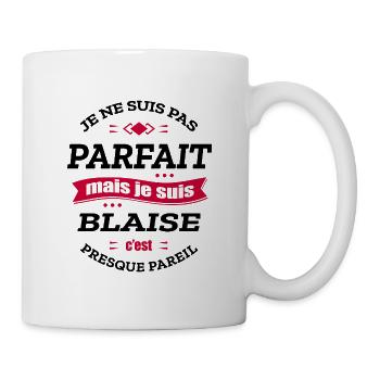BLAISE PARFAIT - PRENOM BLAISE - Mug blanc - blanc - Droite