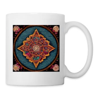 Boho Mandala Abstract - Tasse - Weiß - Rechts