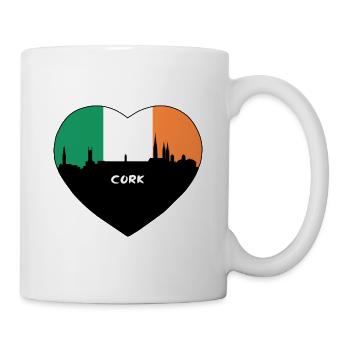 Cork Irlande Flag Skyline Souvenir de voyage - Mug blanc - blanc - Droite