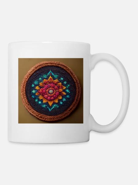 Boho Mandala Abstract - Tasse - Weiß