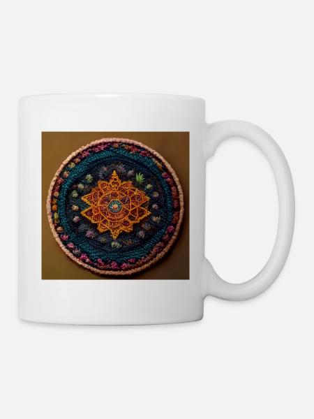 Boho Mandala Abstract - Tasse - Weiß