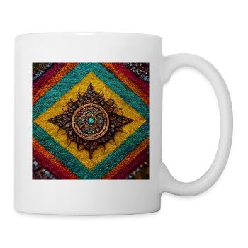 Boho Mandala Abstract - Tasse - Weiß - Rechts