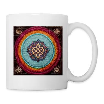 Boho Mandala Abstract - Tasse - Weiß - Rechts
