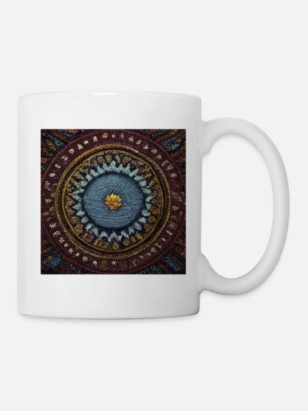 Boho Mandala Abstract - Tasse - Weiß