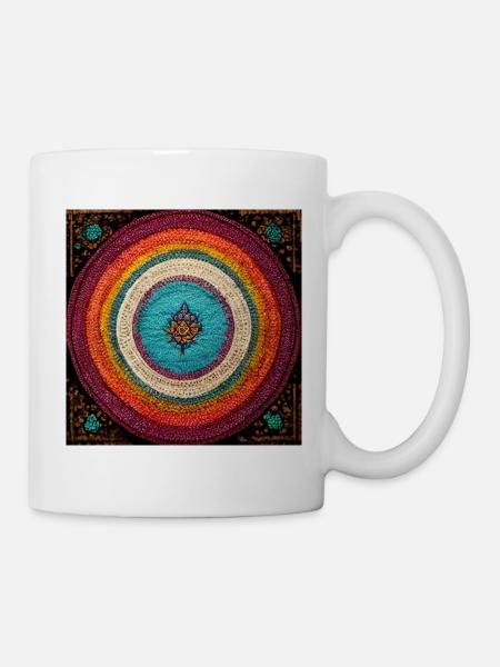 Boho Mandala Abstract - Tasse - Weiß