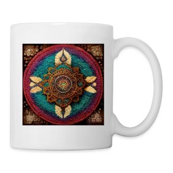 Boho Mandala Abstract - Tasse - Weiß - Rechts