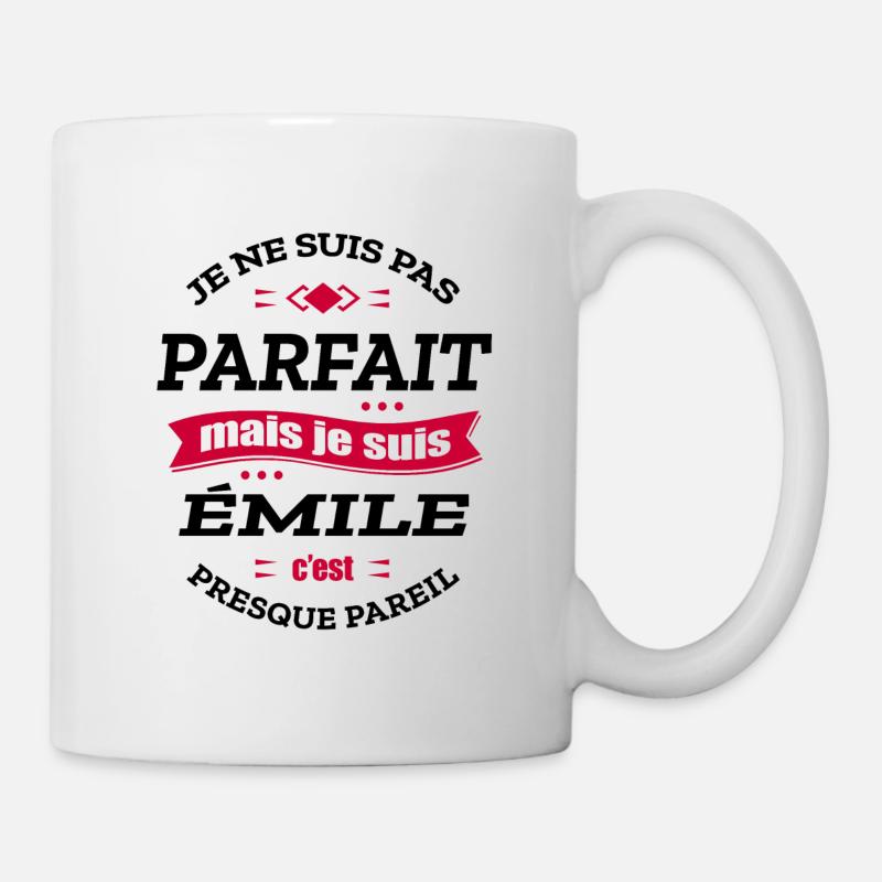 ÉMILE PARFAIT - PRENOM ÉMILE - Mug blanc - blanc