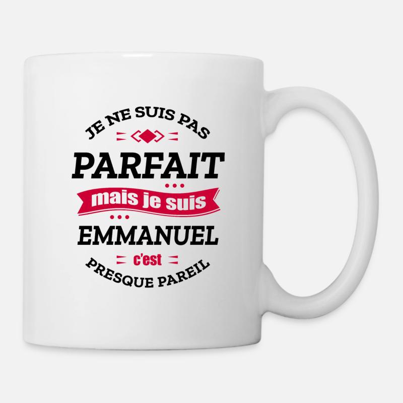 EMMANUEL PARFAIT - PRENOM EMMANUEL - Mug blanc - blanc
