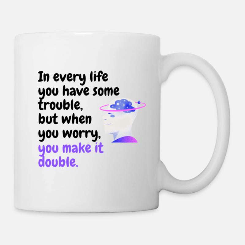 Don't worry be happy - Mug - white