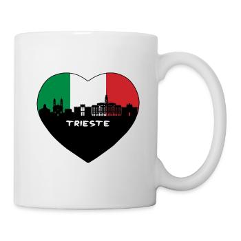 Trieste Italie Flag Skyline Souvenir de voyage - Mug blanc - blanc - Droite