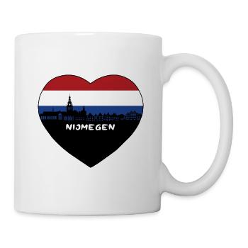 Nimègue Pays-Bas Flag Skyline Souvenir de voyage - Mug blanc - blanc - Droite