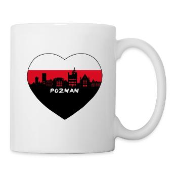 Poznan Poland Flag Skyline Travel Souvenir - Mug - white - Right
