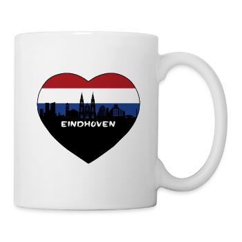 Eindhoven Netherlands Flag Skyline Travel Souvenir - Mug - white - Right
