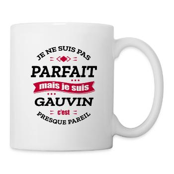 GAUVIN PARFAIT - PRENOM GAUVIN - Mug blanc - blanc - Droite