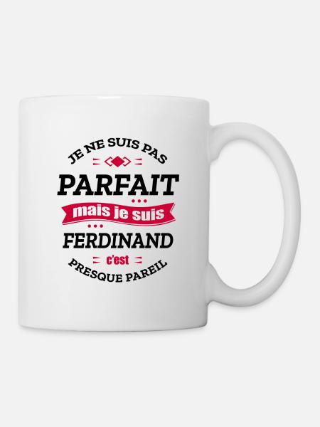 FERDINAND PARFAIT - PRENOM FERDINAND - Mug blanc - blanc