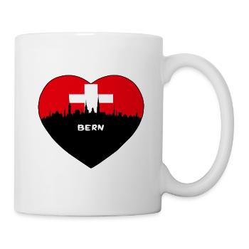 Berne Suisse Drapeau Skyline Voyage Souvenir - Mug blanc - blanc - Droite