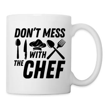 Koch Küchenchef Köche Küche Lustiger Spruch - Tasse - Weiß - Rechts