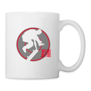 Just ride skateboard - Mug blanc - blanc - Droite