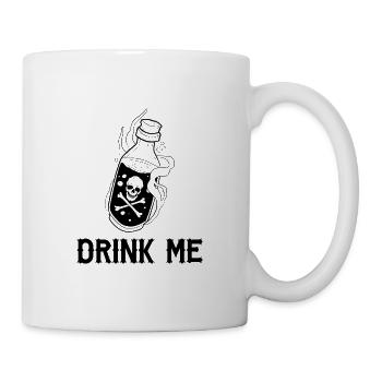 Drink me - Mug blanc - blanc - Droite