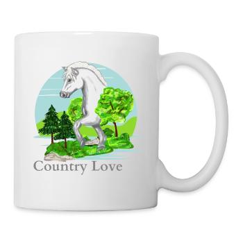 L’amour de la campagne - Mug blanc - blanc - Droite
