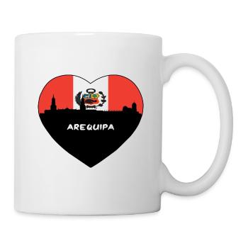 Arequipa Peru Flagge Skyline Reise Souvenir - Tasse - Weiß - Rechts