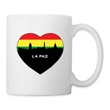 La Paz Bolivia Flag Skyline Souvenir de voyage - Mug blanc - blanc - Droite