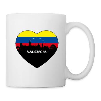 Valencia Venezuela Flag Skyline Travel Souvenir - Mug - white - Right