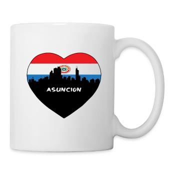 Asuncion Paraguay Flag Skyline Souvenir de voyage - Mug blanc - blanc - Droite