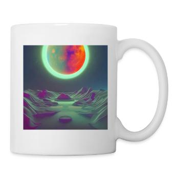 Sonnenfinsternis auf einem Exoplaneten - Tasse - Weiß - Rechts