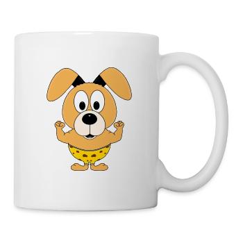 HUND - BODYBUILDING - FITNESS - MUSKELN - STARK - Tasse - Weiß - Rechts