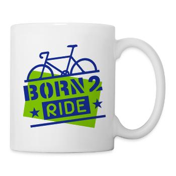 Born 2 Ride (bicycle) - Mug - white - Right