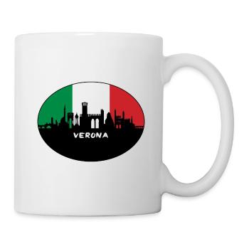 Vérone Italie Flag Skyline Souvenir de voyage - Mug blanc - blanc - Droite