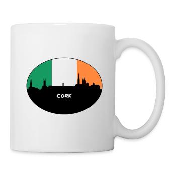 Cork Irlande Flag Skyline Souvenir de voyage - Mug blanc - blanc - Droite