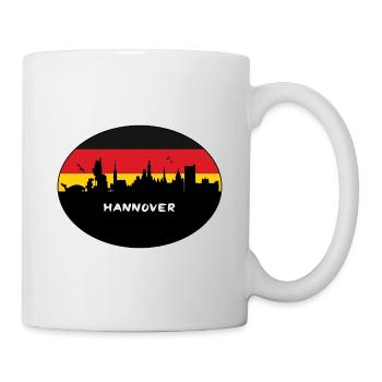 Hanovre Allemagne Flag Skyline Silhouette Voyage - Mug blanc - blanc - Droite