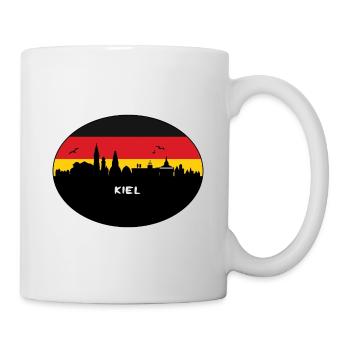 Kiel Germany Flag Skyline Silhouette Travel - Mug - white - Right