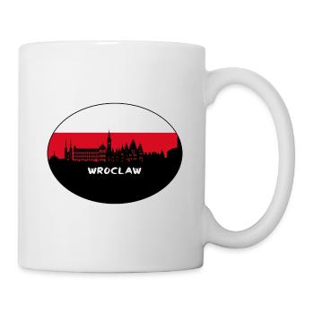 Wroclaw Poland Flag Skyline Silhouette Travel - Mug - white - Right