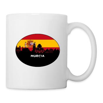 Murcia Espagne Drapeau Skyline Silhouette Travel - Mug blanc - blanc - Droite