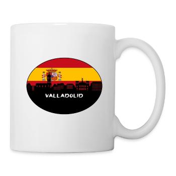 Valladolid Espagne Drapeau Skyline Silhouette Travel - Mug blanc - blanc - Droite