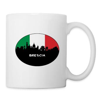 Brescia Italie Flag Skyline Silhouette Voyage - Mug blanc - blanc - Droite