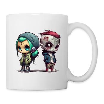 Anime Chibi Style Urban Grafitti Design by vauART - Mug - white - Right
