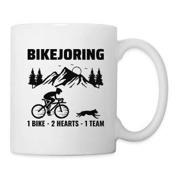 Bikejoring DogScooting Dog Sport Bike Bicycle Ride - Mug blanc - blanc - Droite