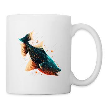 Fisch Liebe - Tasse - Weiß - Rechts