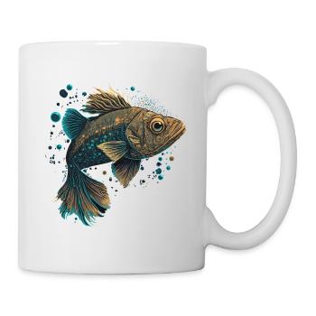 Trout Illustration - Mug - white - Right