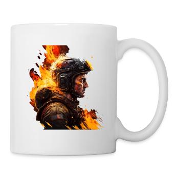 Firefighter - show your support - Mug - white - Right