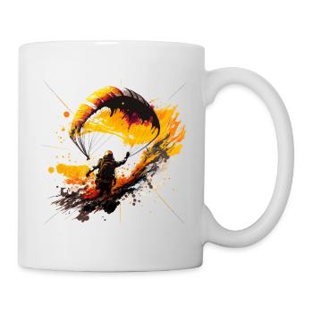 Paragliding: Fliege hoch hinaus - Tasse - Weiß - Rechts